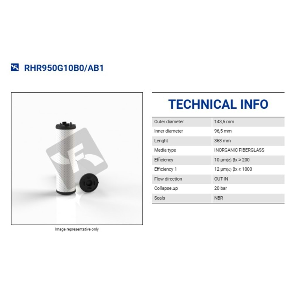 FILTREC RHR950G10B0/AB1 FILTER ELEMENT