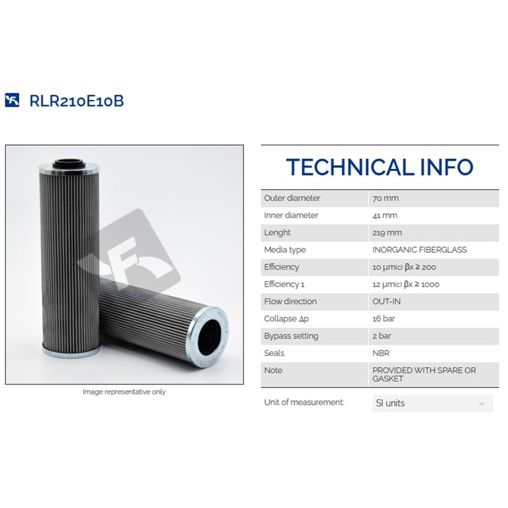 FILTREC RLR210E10B FILTER ELEMENT