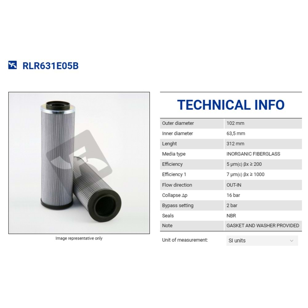 FILTREC RLR631E05B FILTER ELEMENT