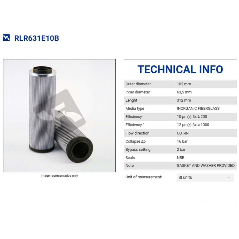 FILTREC RLR631E10B FILTER ELEMENT