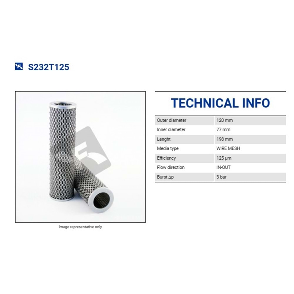 FILTREC S232T125 FILTER ELEMENT