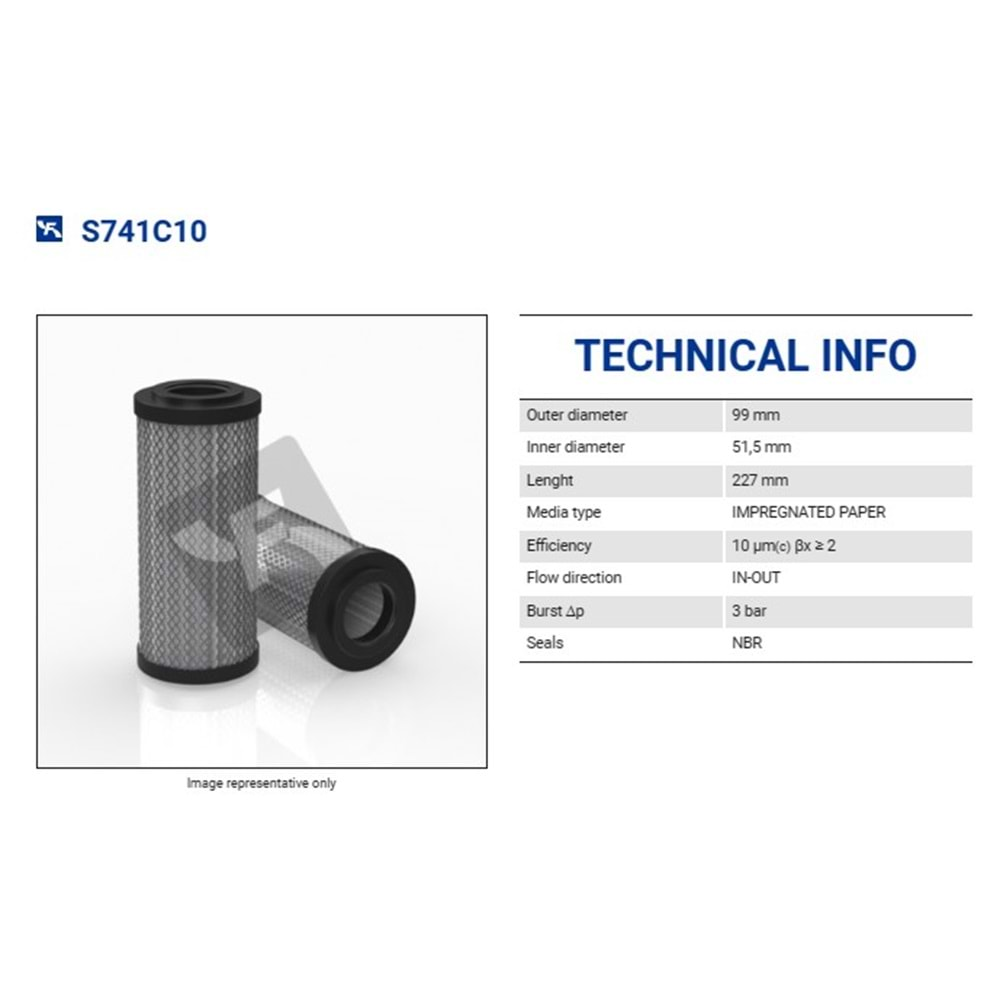 FILTREC S741C10 FILTER ELEMENT