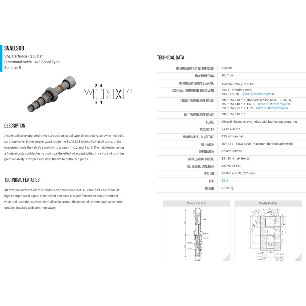 VIS SVA0.S08.00.B0 SELONOID VALVE