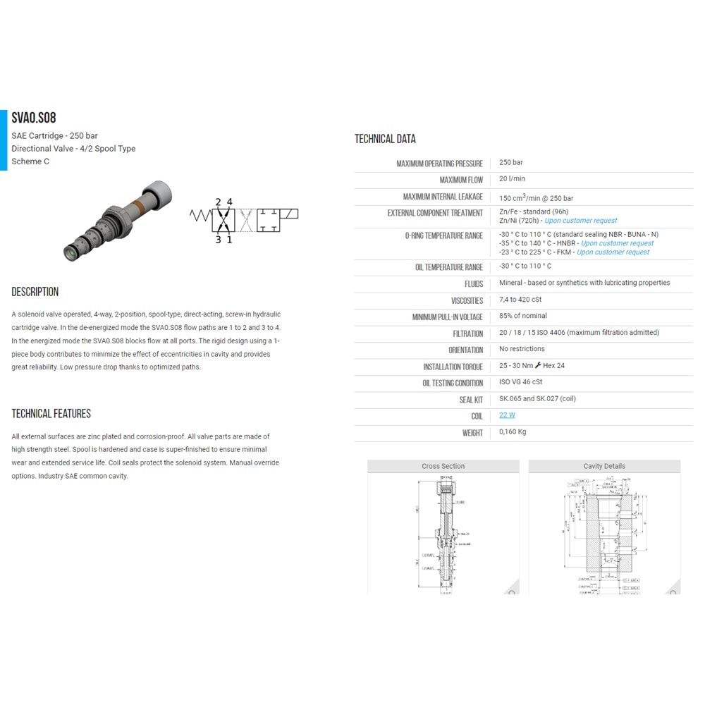 VIS SVA0.S08.00.C0 SELONOID VALVE