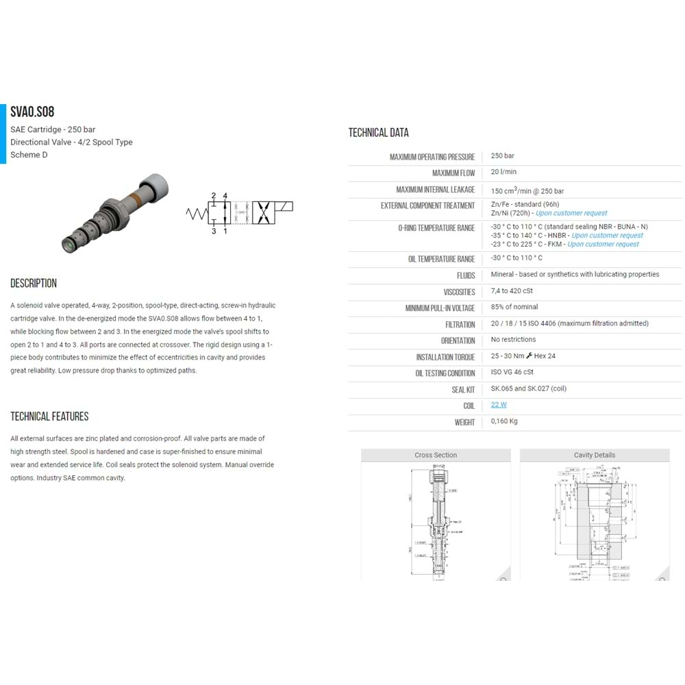 VIS SVA0.S08.00.D0 SELONOID VALVE