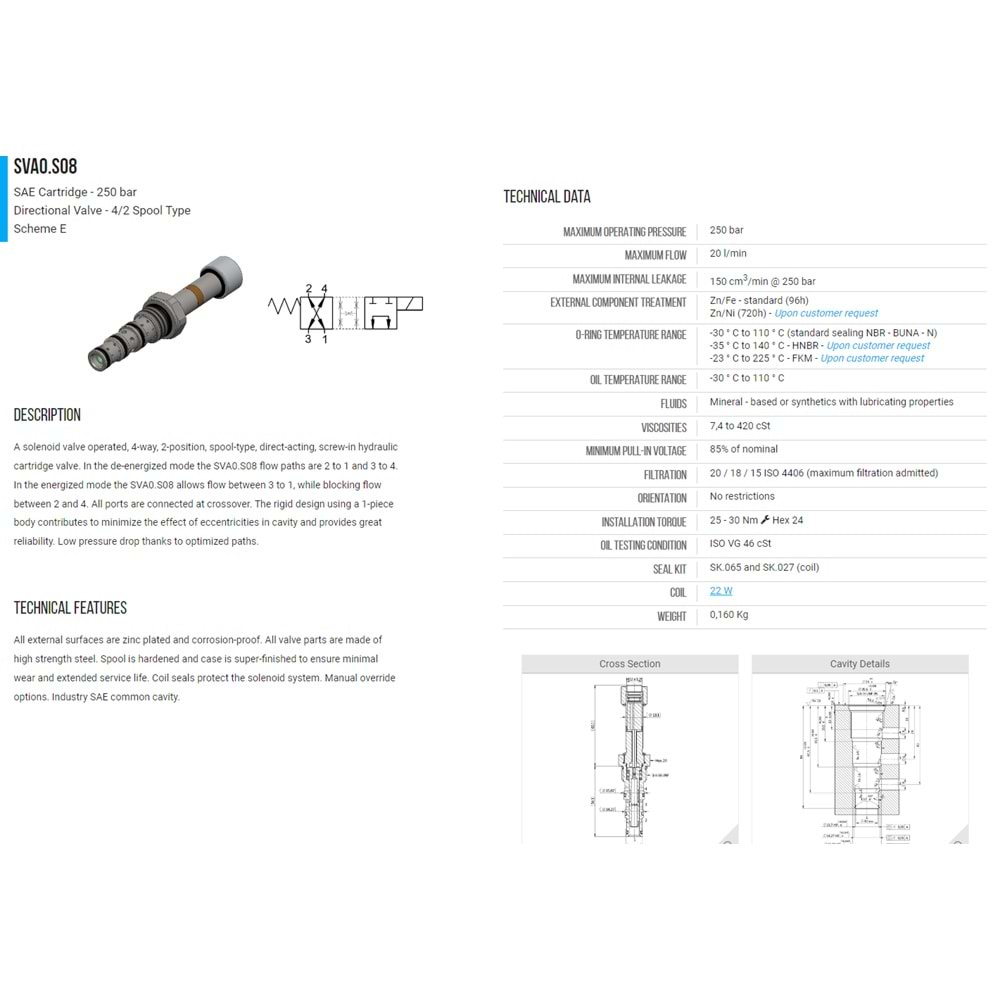 VIS SVA0.S08.00.E0 SELONOID VALVE