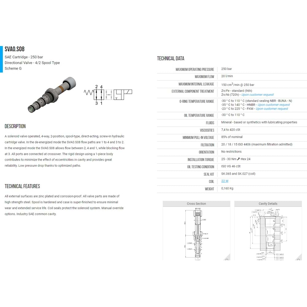 VIS SVA0.S08.00.G0 SELONOID VALVE