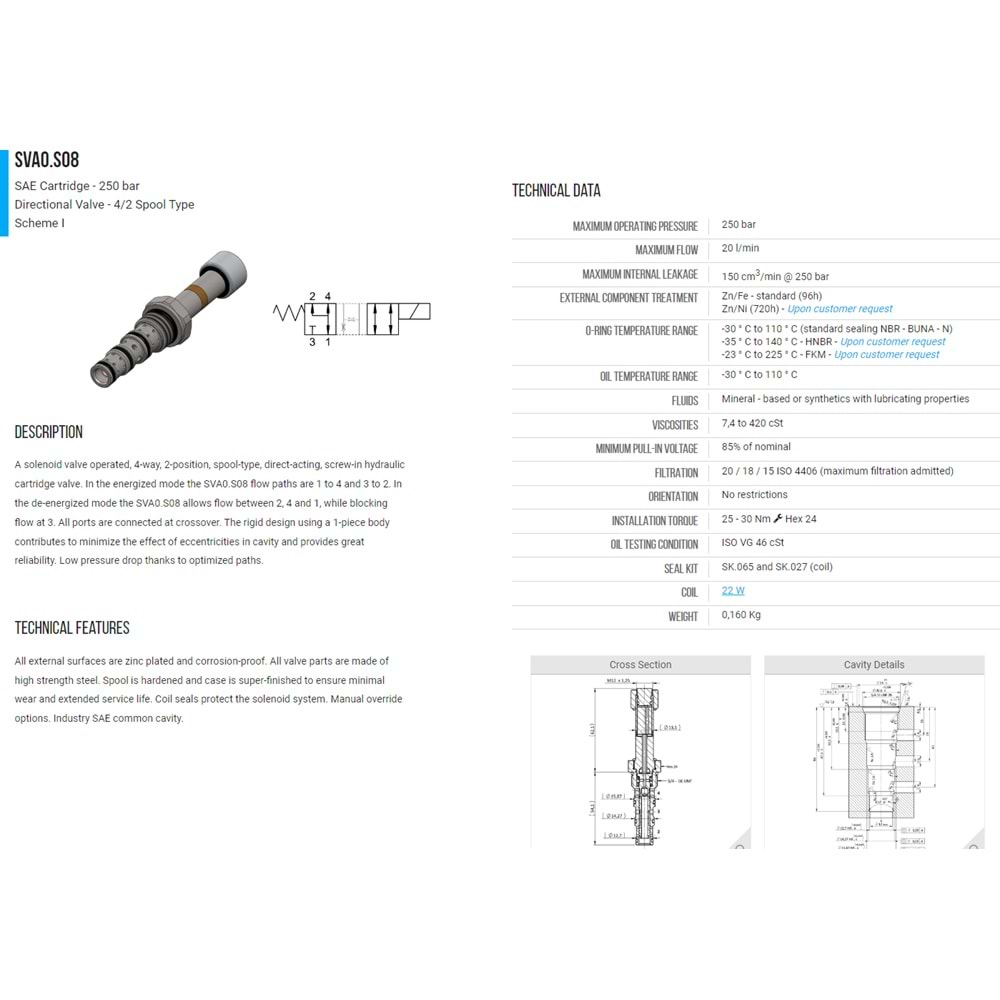 VIS SVA0.S08.00.I0 SELONOID VALVE