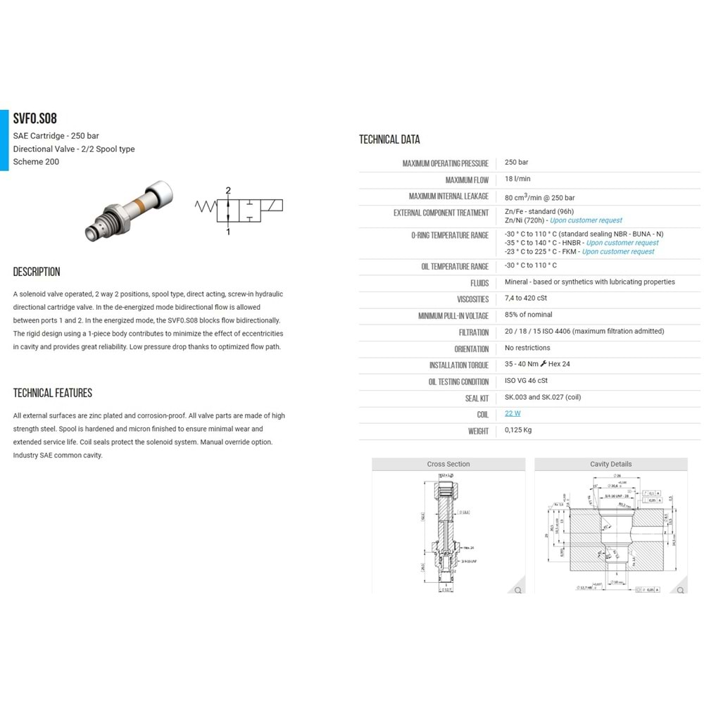 VIS SVF0.S08.03.200 SELONOID VALVE