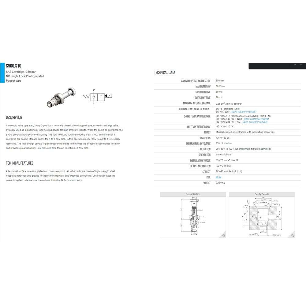 VIS SVG0.S10.00 SELONOID VALVE