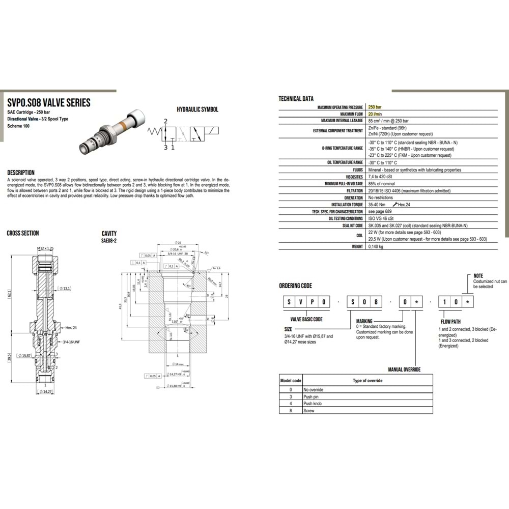 VIS SVP0.S08.00.100 SELONOID VALVE