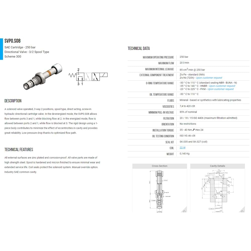 VIS SVP0.S08.00.300 SELONOID VALVE