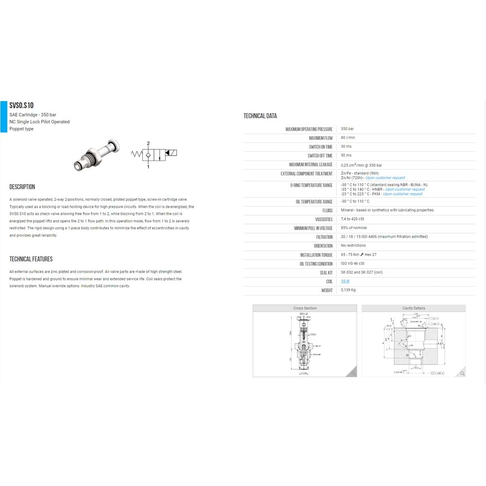 VIS SVS0.S10.00 SELONOID VALVE