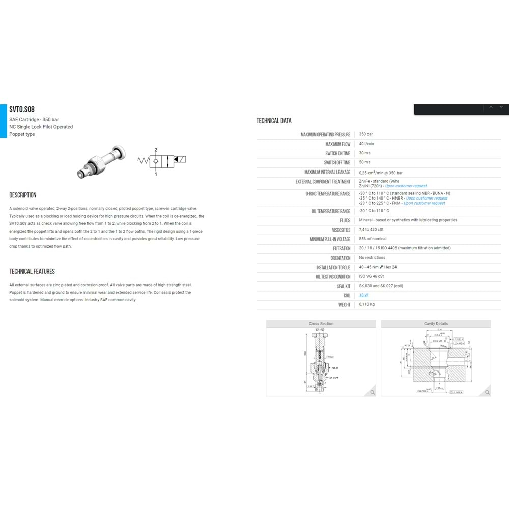 VIS SVT0.S08.00 SELONOID VALVE