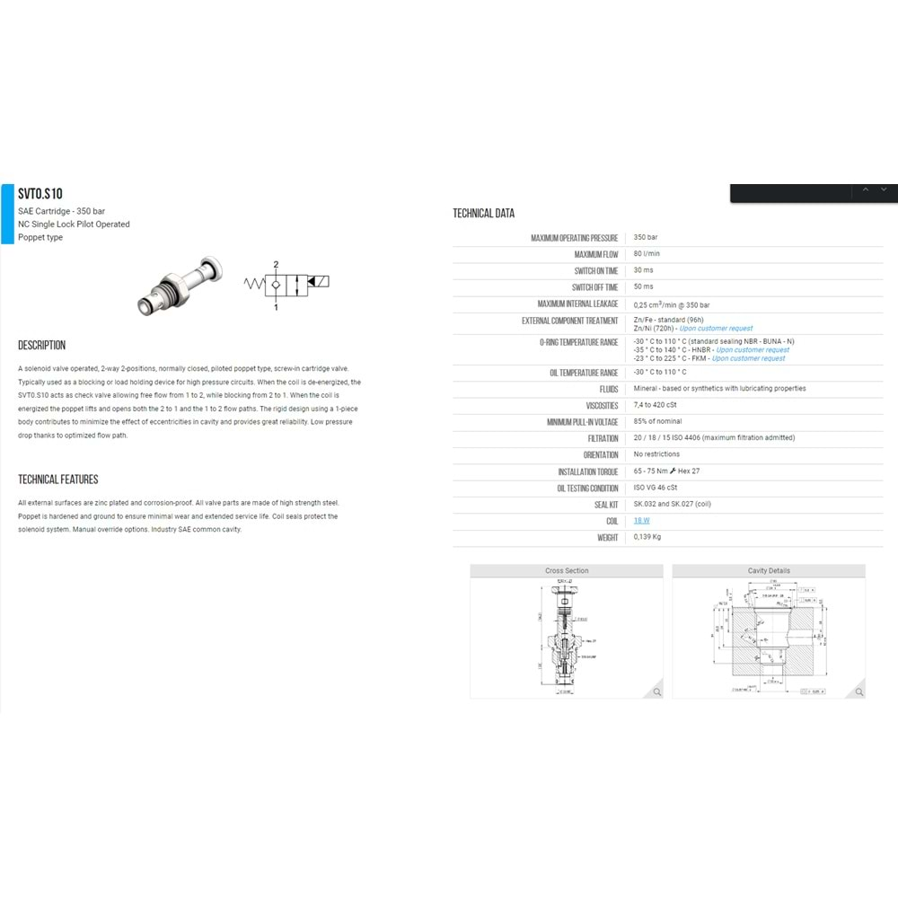 VIS SVT0.S10.00 SELONOID VALVE