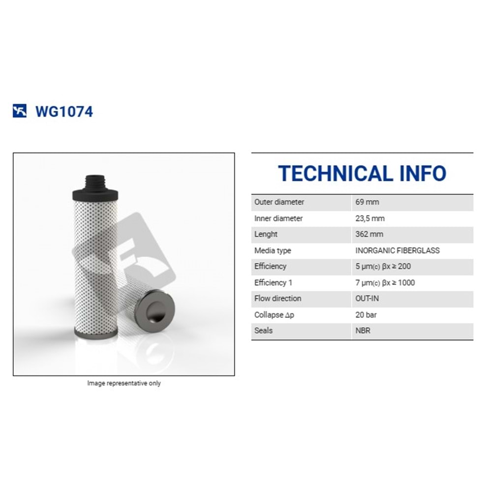 FILTREC WG1074 FILTER ELEMENT