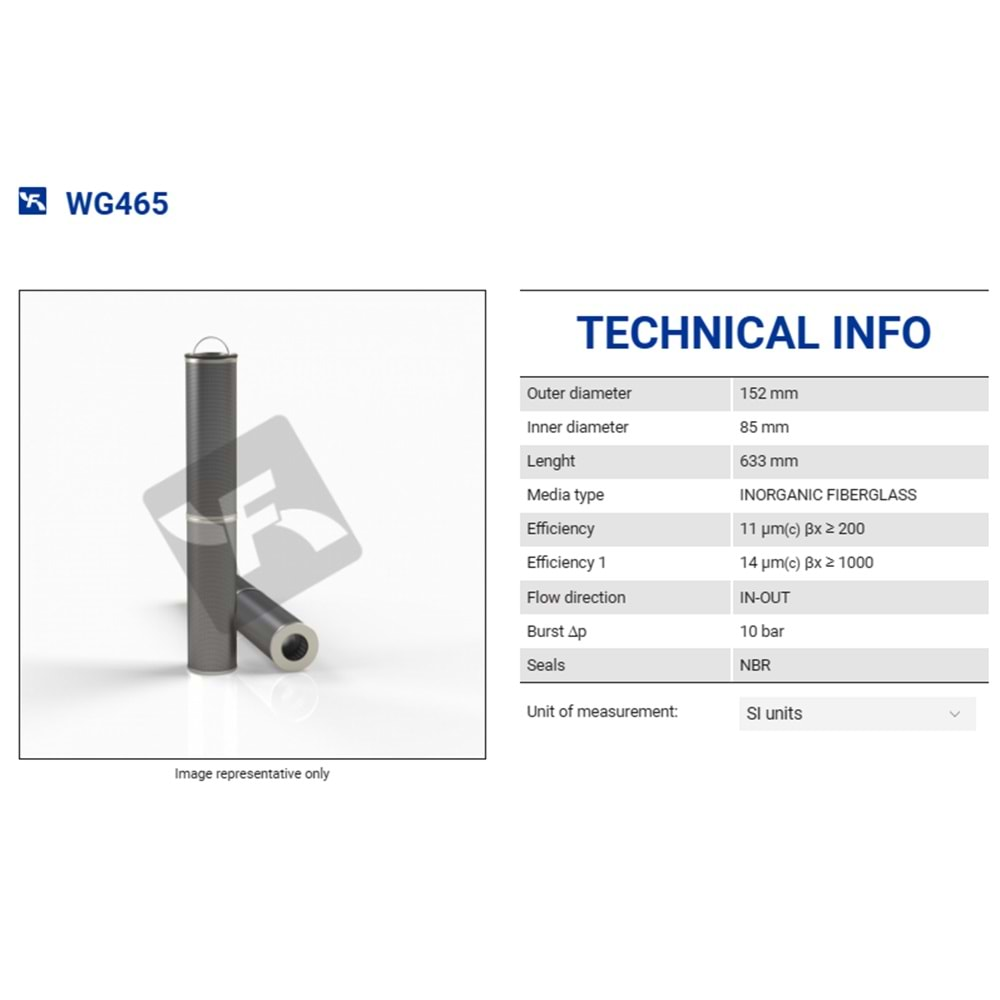 FILTREC WG465 FILTER ELEMENT