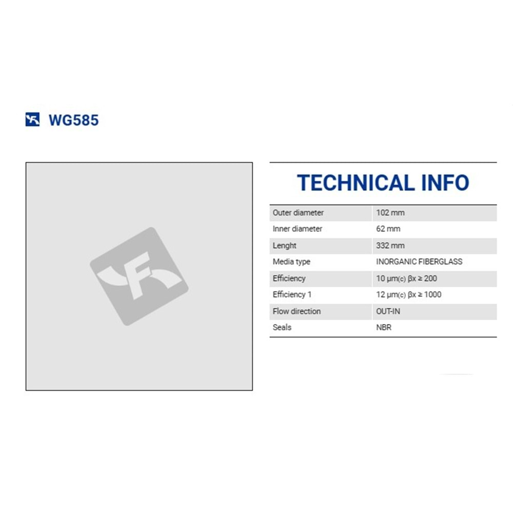 FILTREC WG585 FILTER ELEMENT