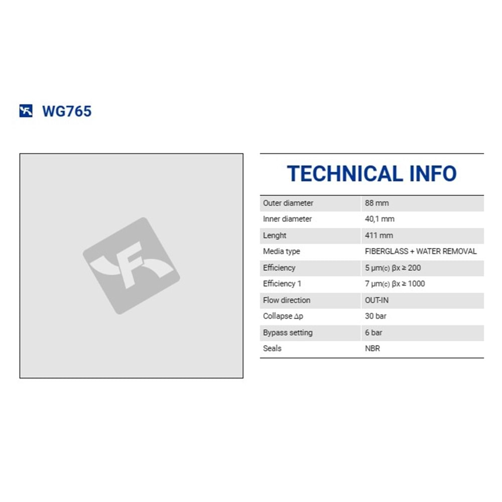 FILTREC WG765 FILTER ELEMENT