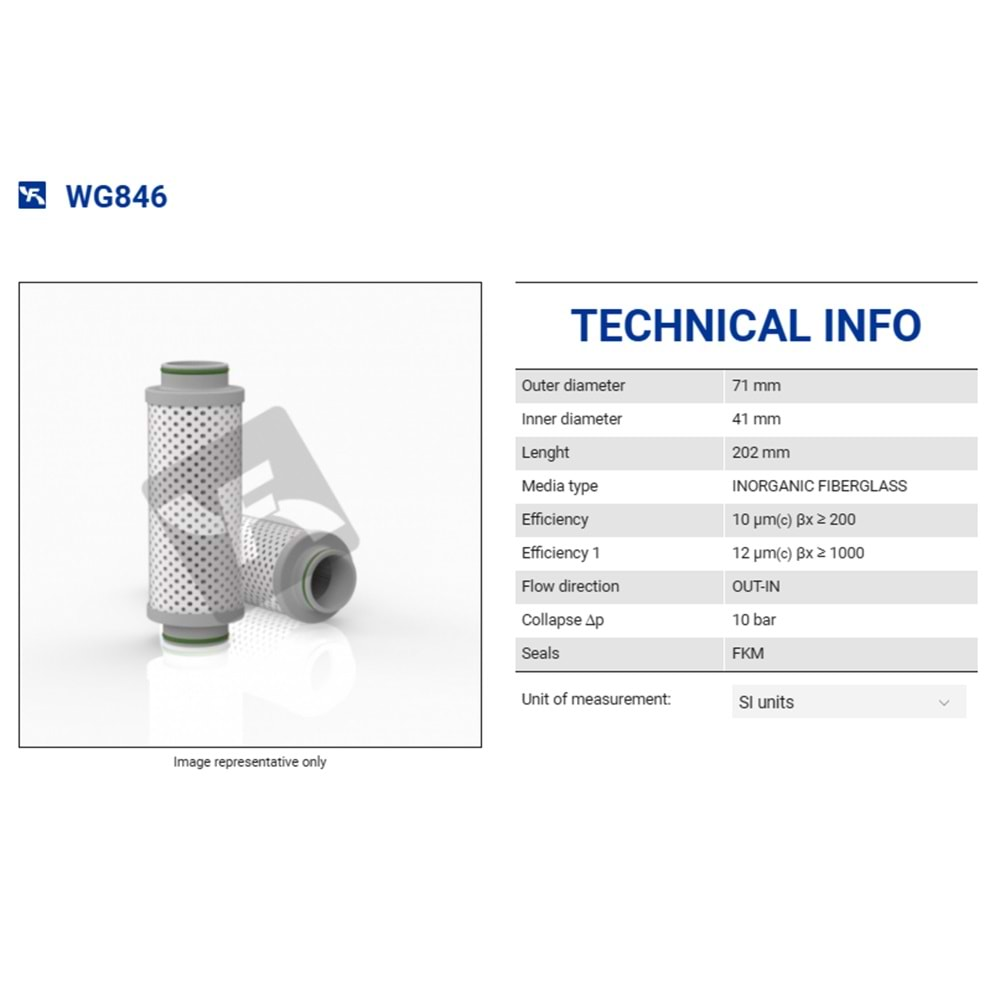 FILTREC WG846 FILTER ELEMENT