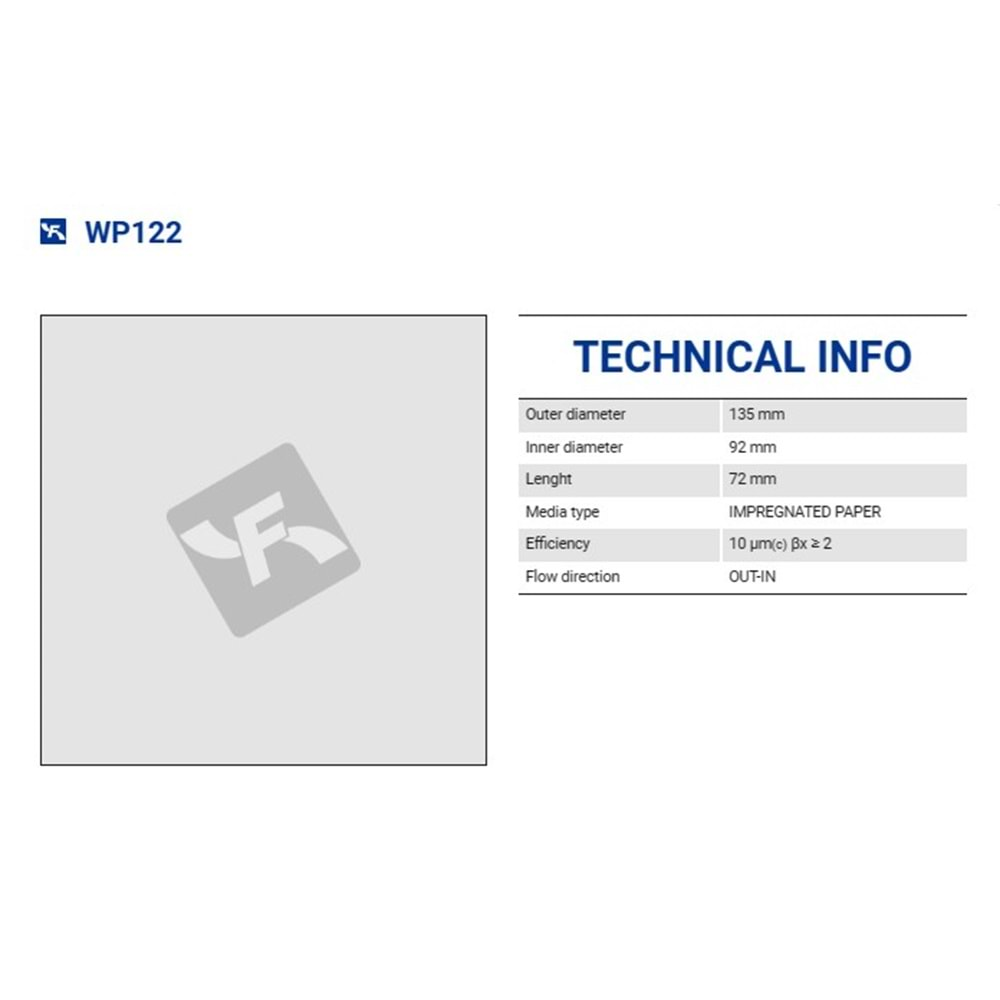 FILTREC WP122 FILTER ELEMENT