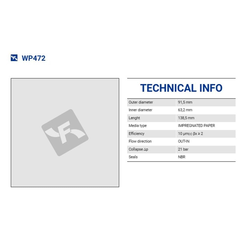 FILTREC WP472 FILTER ELEMENT