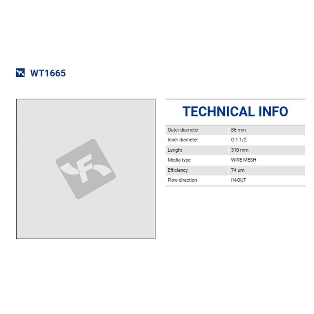 FILTREC WT1665 FILTER ELEMENT