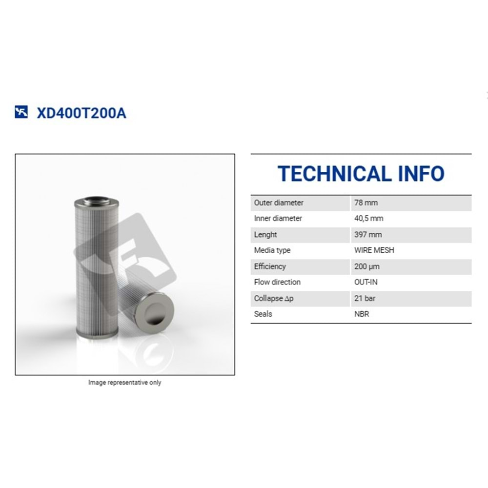 FILTREC XD400T200A FILTER ELEMENT