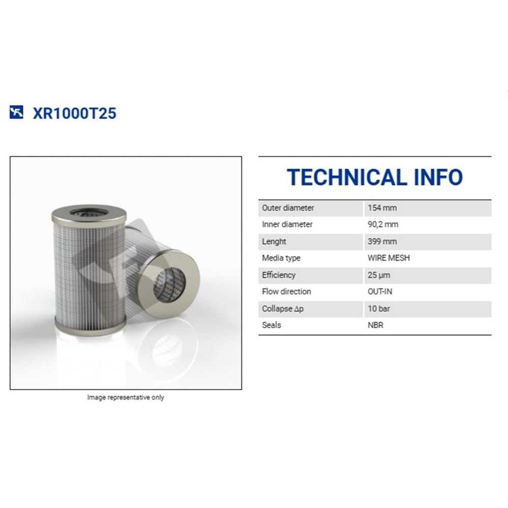 FILTREC XR1000T25 FILTER ELEMENT