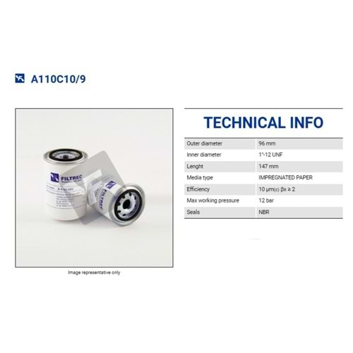 FILTREC A110C10/9 FILTER ELEMENT