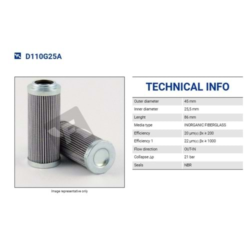 FILTREC D110G25A FILTER ELEMENT