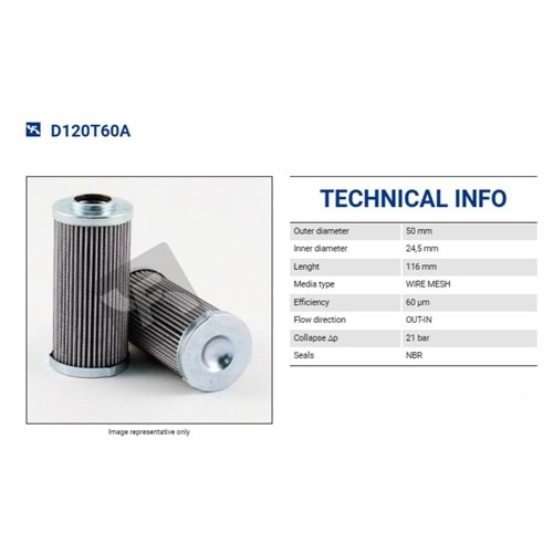 FILTREC D120T60A FILTER ELEMENT