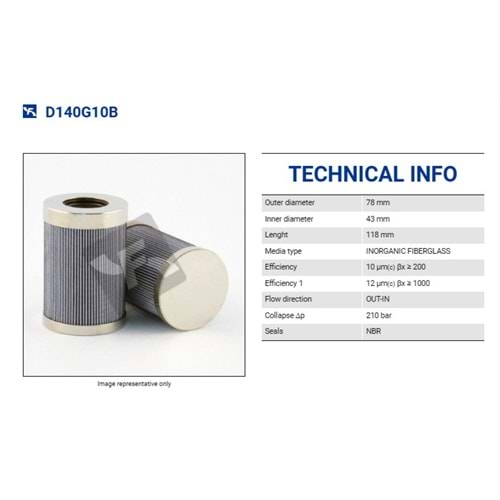 FILTREC D140G10B FILTER ELEMENT