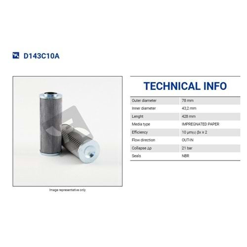 FILTREC D143C10A FILTER ELEMENT