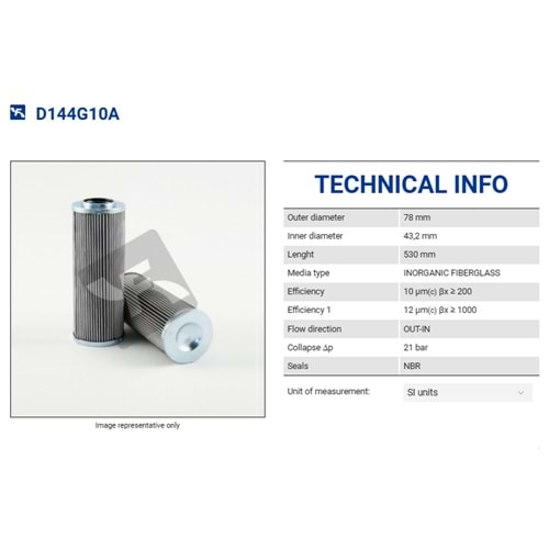 FILTREC D144G10A FILTER ELEMENT