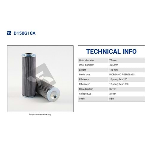 FILTREC D150G10A FILTER ELEMENT