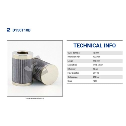 FILTREC D150T10B FILTER ELEMENT