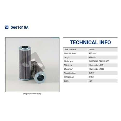 FILTREC D661G10A FILTER ELEMENT