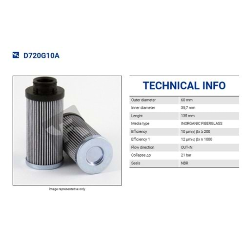 FILTREC D720G10A FILTER ELEMENT