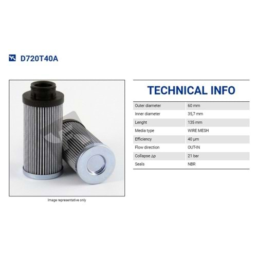 FILTREC D720T40A FILTER ELEMENT