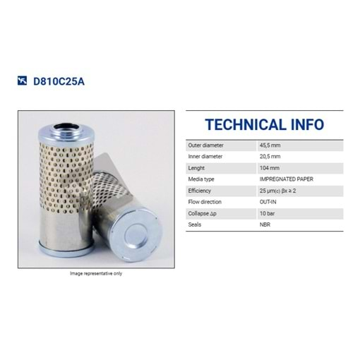 FILTREC D810C25A FILTER ELEMENT