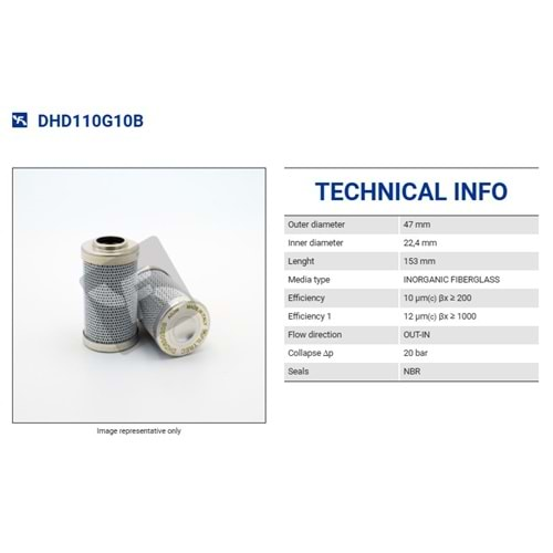 FILTREC DHD110G10B FILTER ELEMENT