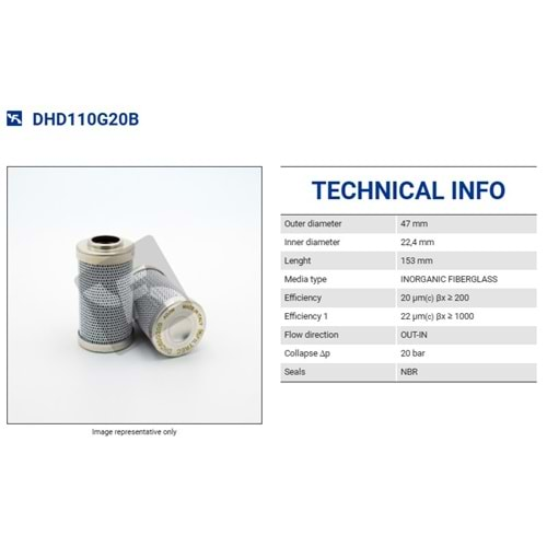 FILTREC DHD110G20B FILTER ELEMENT