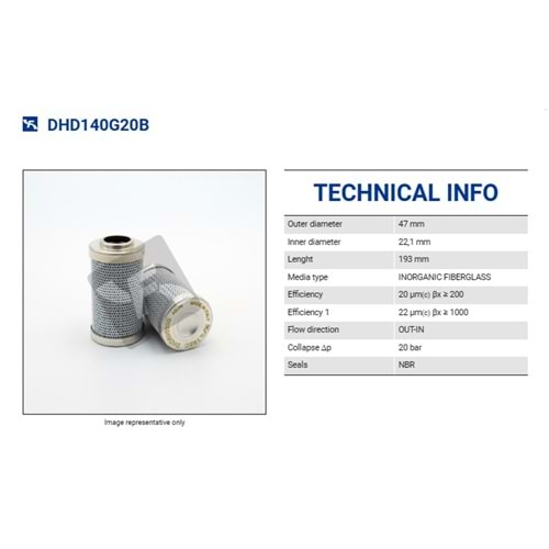 FILTREC DHD140G20B FILTER ELEMENT