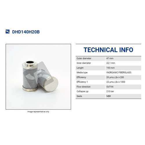 FILTREC DHD140H20B FILTER ELEMENT