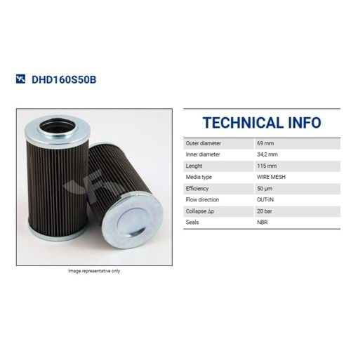 FILTREC DHD160S50B FILTER ELEMENT