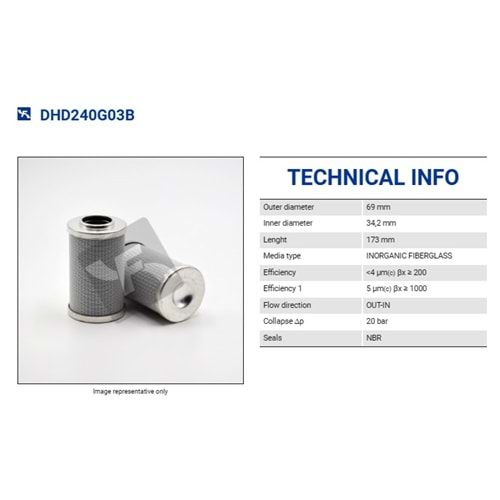 FILTREC DHD240G03B FILTER ELEMENT