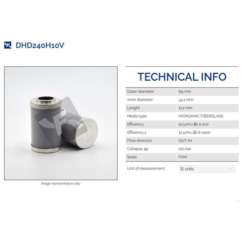 FILTREC DHD240H10V FILTER ELEMENT