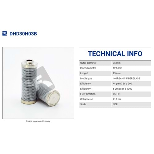 FILTREC DHD30H03B FILTER ELEMENT