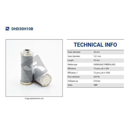 FILTREC DHD30H10B FILTER ELEMENT